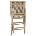Składane krzesła ogrodowe, 2 szt., szare, 56x61x89 cm, tekowe Lumarko!