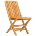 Składane krzesła ogrodowe, 4 szt., 47x47x89 cm, drewno tekowe Lumarko!