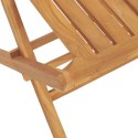 Składane krzesła ogrodowe, 4 szt., 47x47x89 cm, drewno tekowe Lumarko!