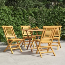 Składane krzesła ogrodowe, 4 szt., 47x63x90 cm, drewno tekowe Lumarko!