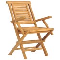 Składane krzesła ogrodowe, 4 szt., 56x63x90 cm, drewno tekowe Lumarko!