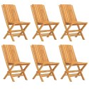 Składane krzesła ogrodowe, 6 szt., 47x47x89 cm, drewno tekowe Lumarko!