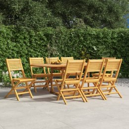 Składane krzesła ogrodowe, 8 szt., 47x62x90 cm, drewno tekowe Lumarko!