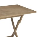Składany stół ogrodowy, szary, 120x70x75 cm, drewno tekowe Lumarko!