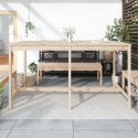 Stół ogrodowy, 203,5x90x110 cm, drewno sosnowe Lumarko!
