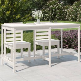 Stół ogrodowy, biały, 203,5x90x110 cm, drewno sosnowe Lumarko!