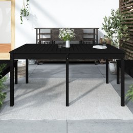 Stół ogrodowy, czarny, 159,5x82,5x76 cm, lite drewno sosnowe Lumarko!