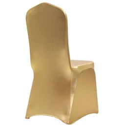 Elastyczne pokrowce na krzesła, 6 szt., złote Lumarko!
