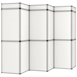 18-panelowa, składana ścianka wystawiennicza, 362x200 cm, biała Lumarko!