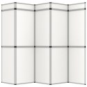 15-panelowa, składana ścianka wystawiennicza, 302x200 cm, biała Lumarko!