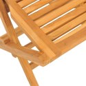 Składane krzesła ogrodowe, 6 szt., 47x63x90 cm, drewno tekowe Lumarko!
