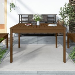 Stół ogrodowy, brązowy, 121x82,5x76 cm, lite drewno sosnowe Lumarko!
