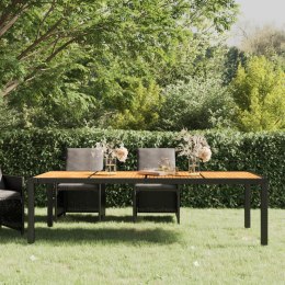 Stół ogrodowy, czarny, 250x100x75 cm, polirattan Lumarko!