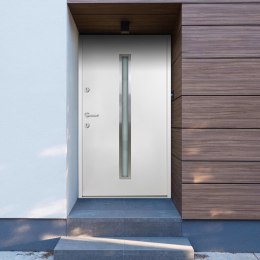 Aluminiowe drzwi zewnętrzne, białe, 110 x 207,5 cm Lumarko!