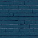 Tapeta Brick Wall, niebieska Lumarko