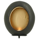 Owalny świecznik w formie jaja na stojaku, 21x9x32,5 cm Lumarko