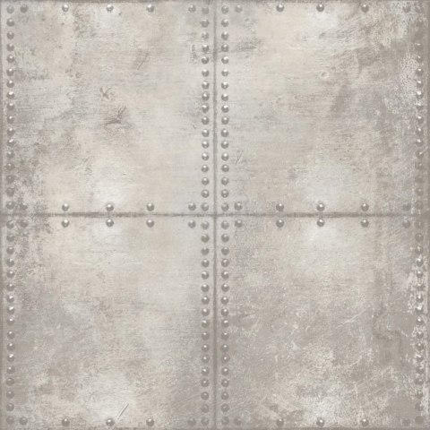 Tapeta w betonowe płyty, szaro-biała Lumarko