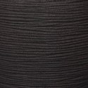 Donica Nature Rib, kwadratowa, 50 x 50 cm, czarna Lumarko