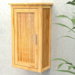 Szafka z drzwiczkami, bambusowa, 40x20x70 cm Lumarko