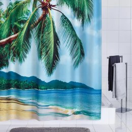 Zasłona prysznicowa Palm Beach, 180 x 200 cm Lumarko