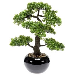 Sztuczny mini fikus bonsai, zielony, 47 cm, 420006 Lumarko