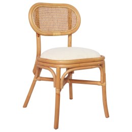 Krzesła stołowe, 6 szt., lniane Lumarko