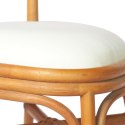 Krzesła stołowe, 6 szt., jasnobrązowe, lniane Lumarko