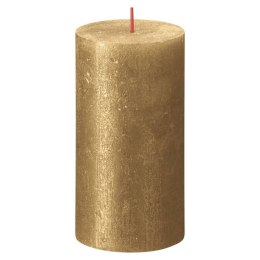 Bolsius Rustykalne świece pieńkowe Shimmer, 4 szt., 130x68 mm, złote Lumarko!