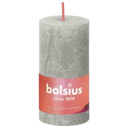 Bolsius Rustykalne świece pieńkowe Shine, 3 szt., 100x50 mm, szare Lumarko!