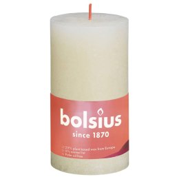 Bolsius Rustykalne świece pieńkowe Shine, 4 szt., 130x68 mm, perłowe Lumarko!