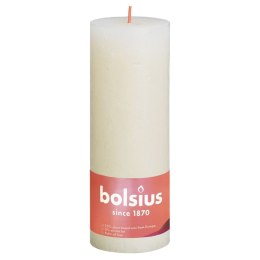 Bolsius Rustykalne świece pieńkowe Shine, 4 szt., 190x68 mm, perłowe Lumarko!