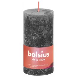 Bolsius Rustykalne świece pieńkowe Shine, 8 szt., 100x50 mm, szare Lumarko!
