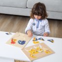 Drewniane Puzzle Montessori Kogut Z Pinezkami Lumarko!