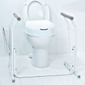 Ruchoma podpórka toaletowa, biała, 150 kg A0110101