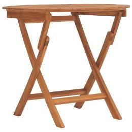 Składany stół ogrodowy, Ø85x75 cm, lite drewno akacjowe Lumarko!