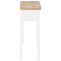 Stolik konsolowy, biały, 79x30x74 cm, drewniany Lumarko!