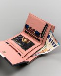 Mały, skórzany portfel damski z systemem RFID — Peterson Lumarko!