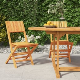 Składane krzesła ogrodowe, 2 szt., 47x61x90 cm, drewno tekowe Lumarko!