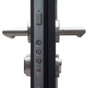 VidaXL Drzwi wejściowe, antracytowe, 90x200 cm, aluminium