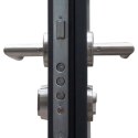 VidaXL Drzwi wejściowe, antracytowe, 90x200 cm, aluminium
