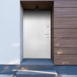 Drzwi wejściowe, białe, 100x200 cm, aluminium Lumarko!