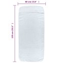 Ręczniki plażowe, 2 szt., białe, 60x135 cm, tkanina, 400 g/m² Lumarko!