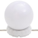 VidaXL Zestaw z toaletką i oświetleniem LED, biały
