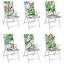 Poduszki na krzesła ogrodowe, 6 szt., kolorowe, tkanina Lumarko!