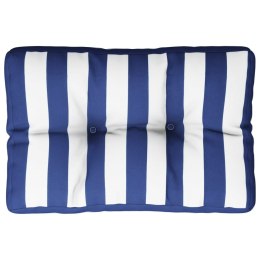 Poduszka na paletę, niebiesko-białe paski, 50x40x12 cm, tkanina Lumarko!