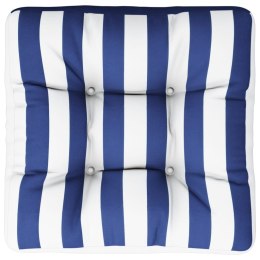 Poduszka na paletę, niebiesko-białe paski, 60x60x12 cm, tkanina Lumarko!