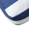 VidaXL Poduszka na paletę, niebiesko-białe paski, 60x60x12 cm, tkanina