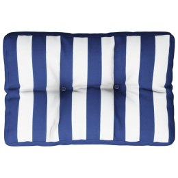 Poduszka na paletę, niebiesko-białe paski, 60x40x12 cm, tkanina Lumarko!