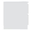 Szafka nocna, biała, 50x39x43,5 cm, płyta wiórowa Lumarko!