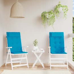 VidaXL Poduszki na krzesła z wysokim oparciem, 2 szt., jasnoniebieskie